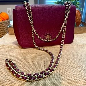 Tory Burch wine evening bag